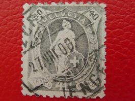 1908 Stehende Helvetia 97A tadellos, Kat: 100.-+ ZÜRICH ENGE