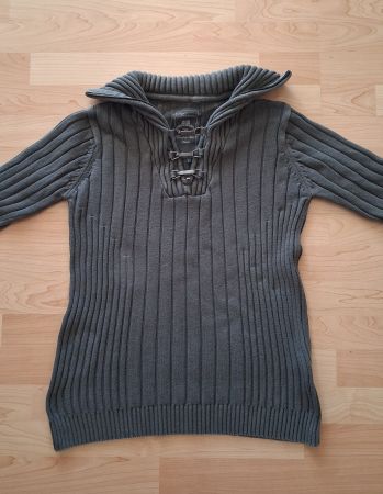 Herren Pullover grau Grösse L, 100% Baumwolle, neuwertig