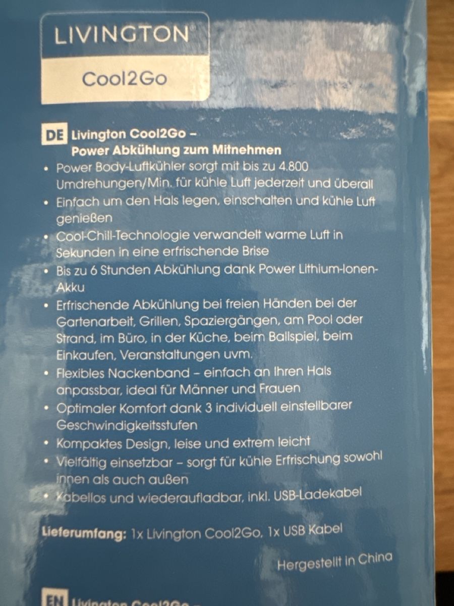Ventilateurs: Ventilator zum mitnehmen, Cool2Go – Neuf avec emballage d'origine à Herdern par bor_sm5b 1