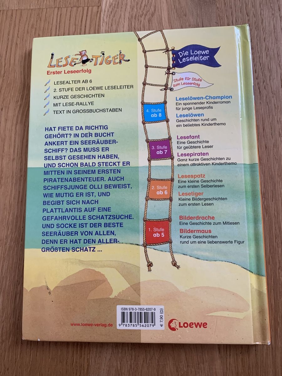 Libri: Lesebuch Lesetiger Seeräubergeschichten Loewe – Usato da Dinhard venduto da PS83 1