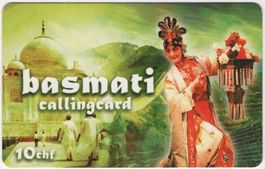 10 CHF Basmati - seltene Prepaid Telefonkarte
