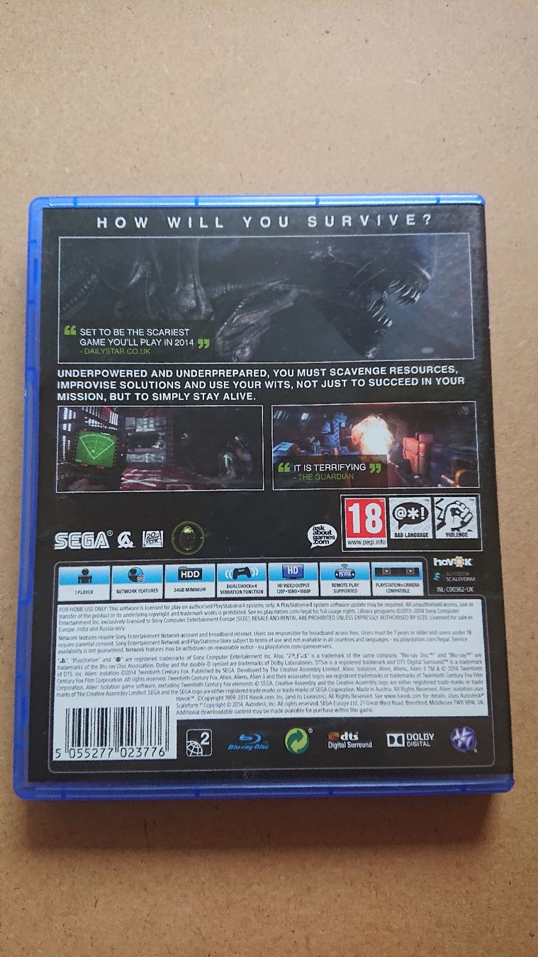 Giochi: Alien Isolation PS4  – Usato da Chur venduto da FreakofRarity 1