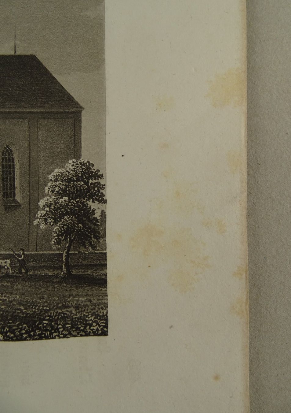 Incisioni: KIRCHE IN OBFELDEN, AQUATINTA, 1853 – Usato da Grüningen venduto da Kartensammler 9