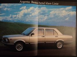 Prospekt Fiat Argenta 1981