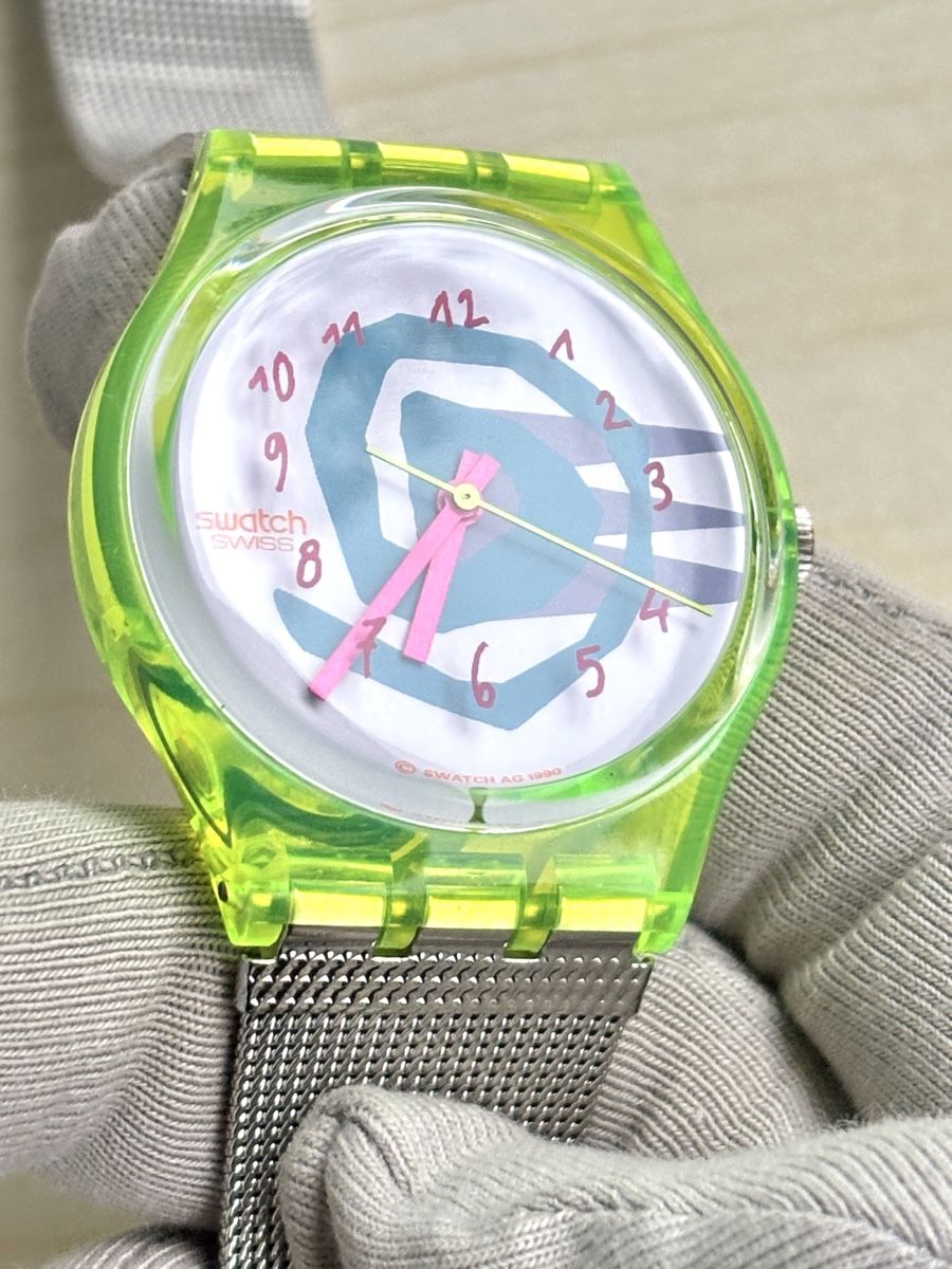 Swatch Orologi: Swatch Uhr transparent mit Mesh-Armband  – Nuovo (secondo la descrizione) da Grenchen venduto da chththl 5