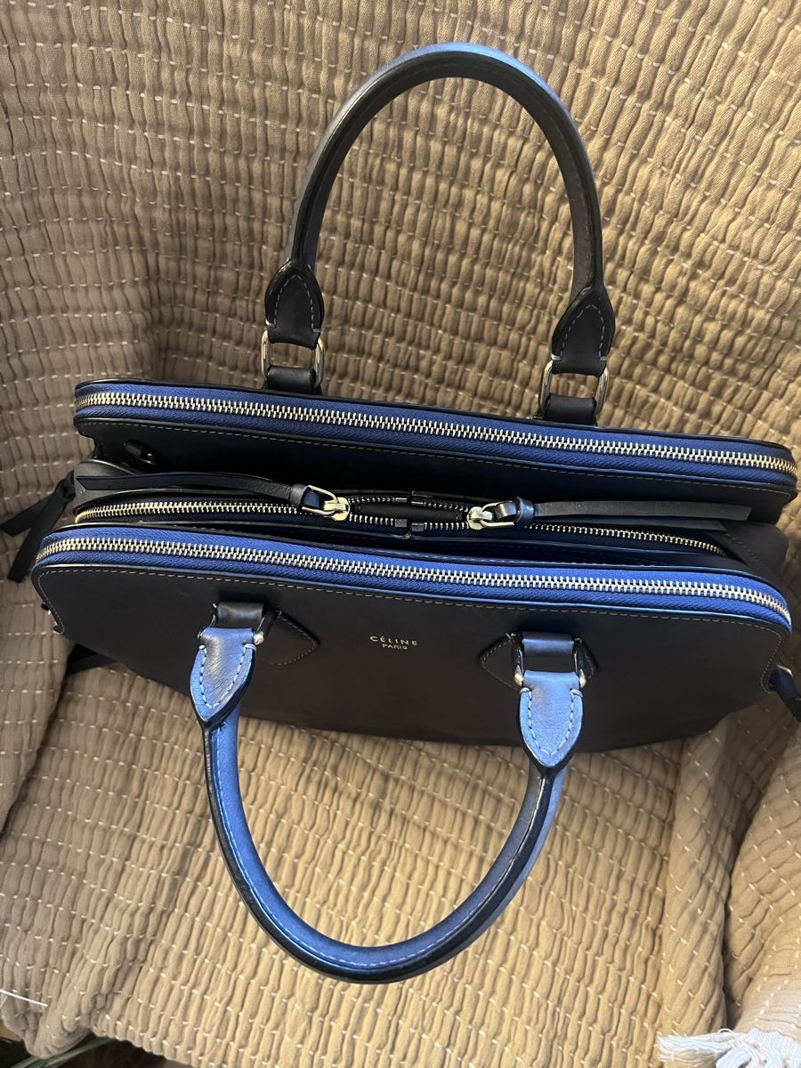 Celine Borse da donna: Celine dunkelblau Leder Handtasche  – Usato da Berikon venduto da fabiofofo 2
