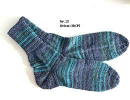 Socken handgestrickt   Gr.38/39   Nr.12
