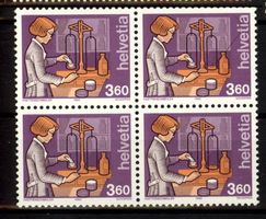 1992, Mensch und Beruf II, Apothekerin, Viererblock **