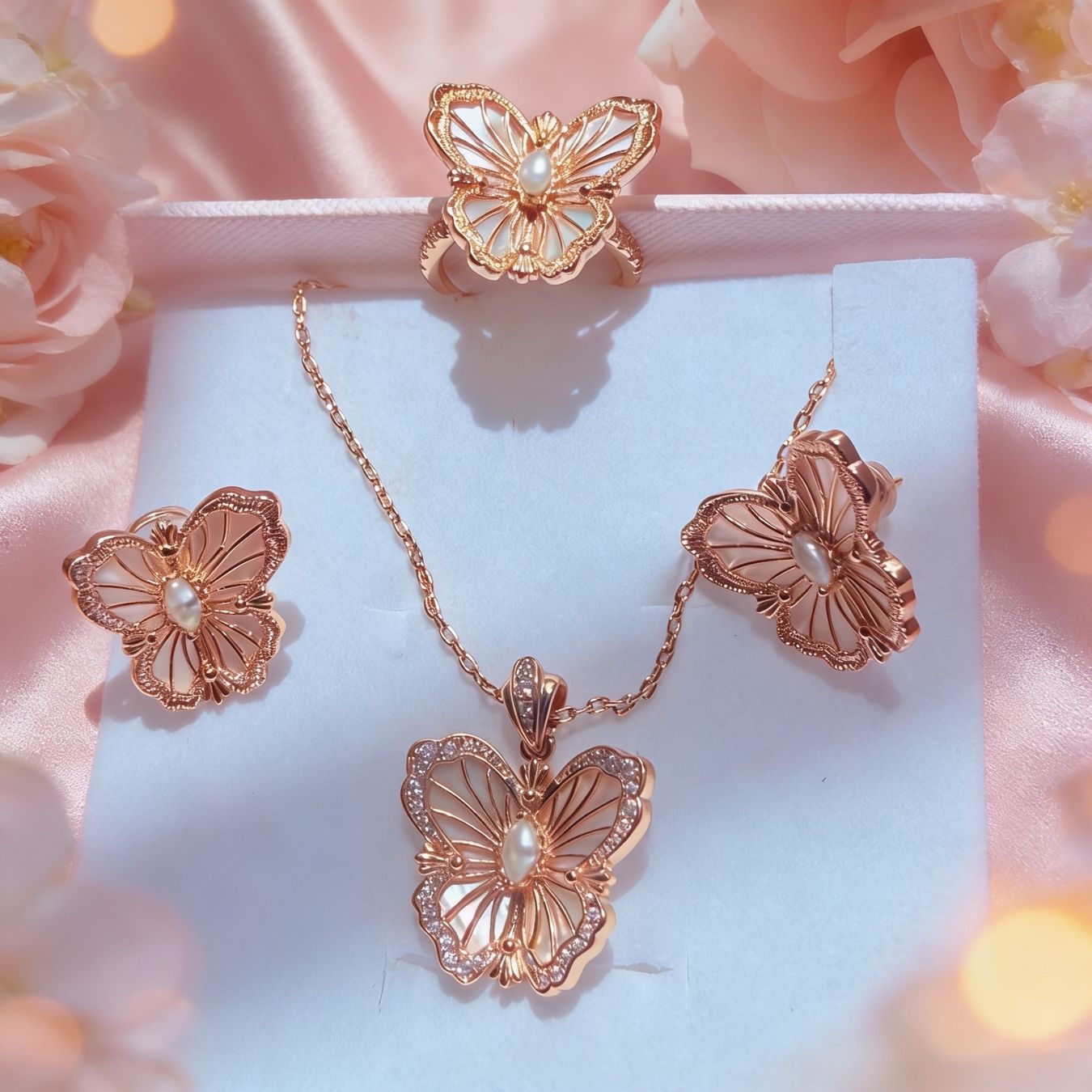 Sonstiger Schmuck: Parure Papillon Nacré – Neu und originalverpackt aus St-Maurice von Sandrinette123