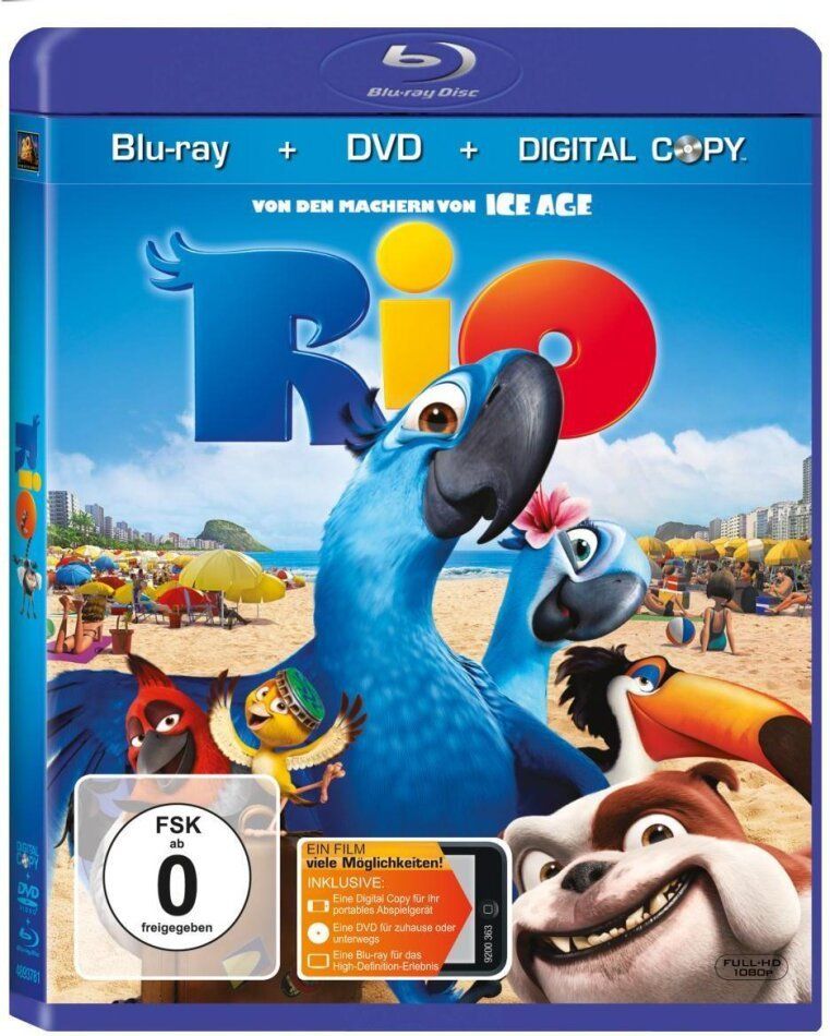 Tutti i DVDs: Rio (Blu-Ray + DVD) – Nuovo (secondo la descrizione) da Bern venduto da Frebo