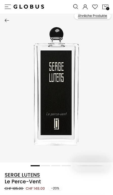 Profumi & Eau de Toilette: Parfüm Le Perce-Vent von Serge Lutens – Usato da Glattbrugg venduto da Blogger73 1