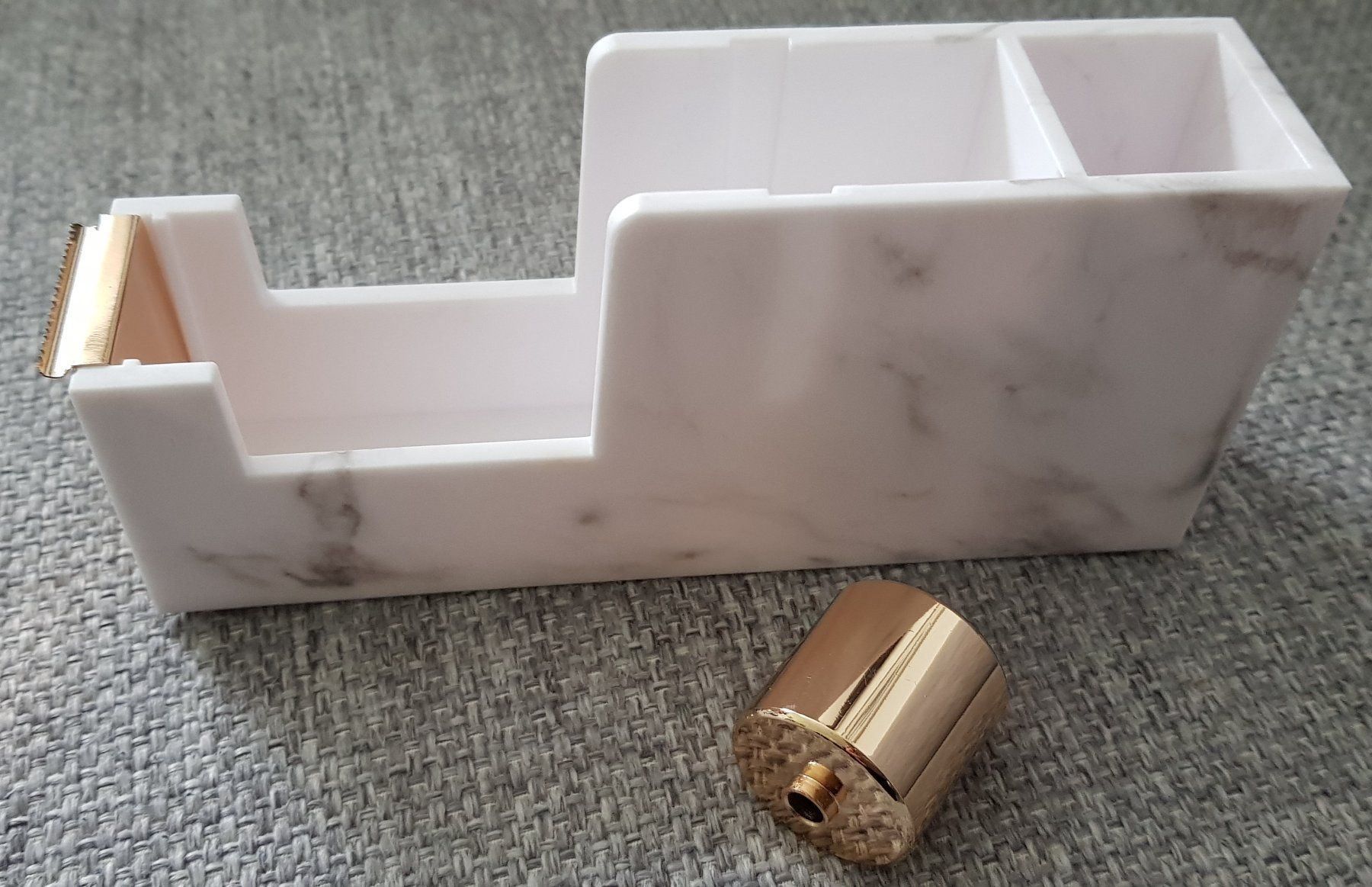 Tutti gli attrezzi: Heftklammergerät + Klebebandabroller Marmor-Rosegold-Optik – Nuovo e nell'imballaggio originale da Jona venduto da VivianPatrick 7