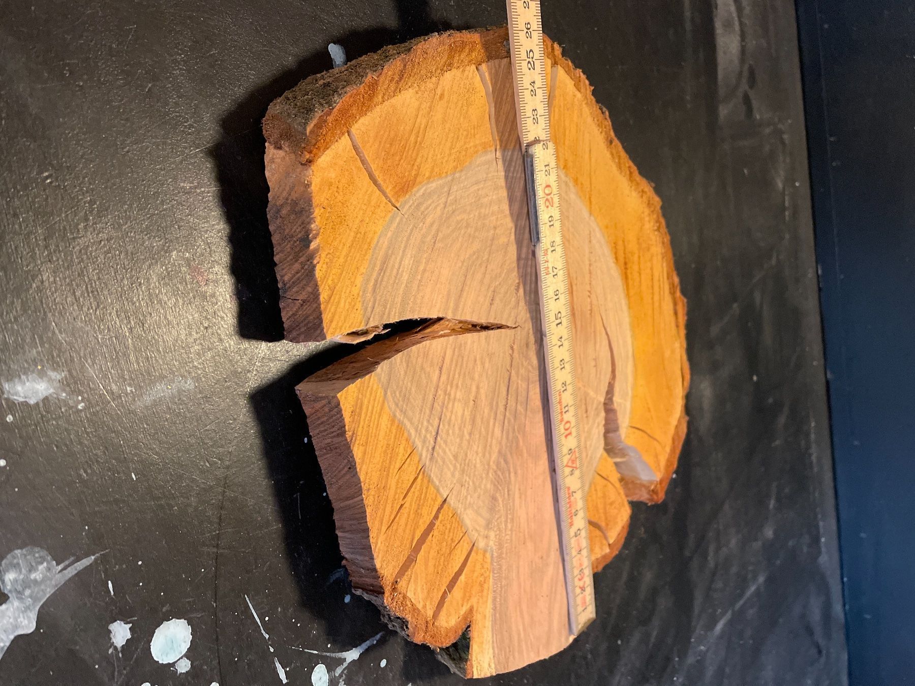 Holzartikel: Holzscheibe Kirsche – Gebraucht aus Brunnen von Holz-style 1
