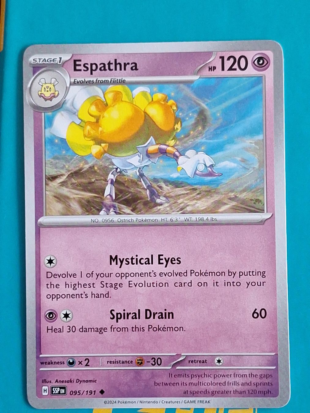 Pokémon Sammelbilder & Trading cards: Espathra - Pokemon Surging Sparks – Gebraucht aus Altstätten SG von GGsGameshop