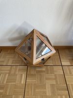 Geometrisches Terrarium Holz Glas Deko