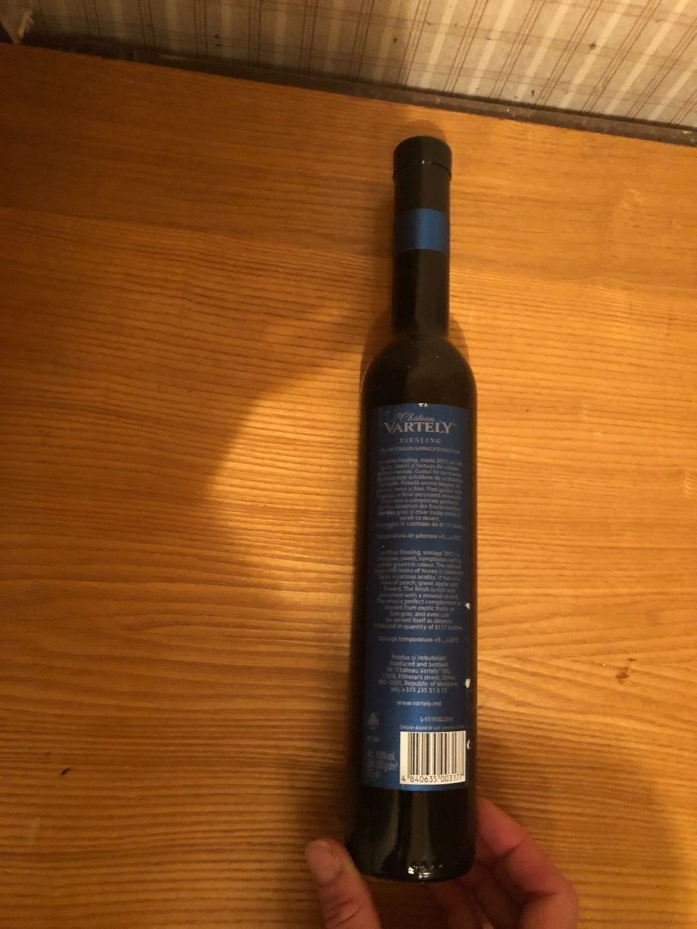 Wein: ChateauVARTELYEisweinRiesling2017Moldova – Neu und originalverpackt aus Wald ZH von mlnt 7