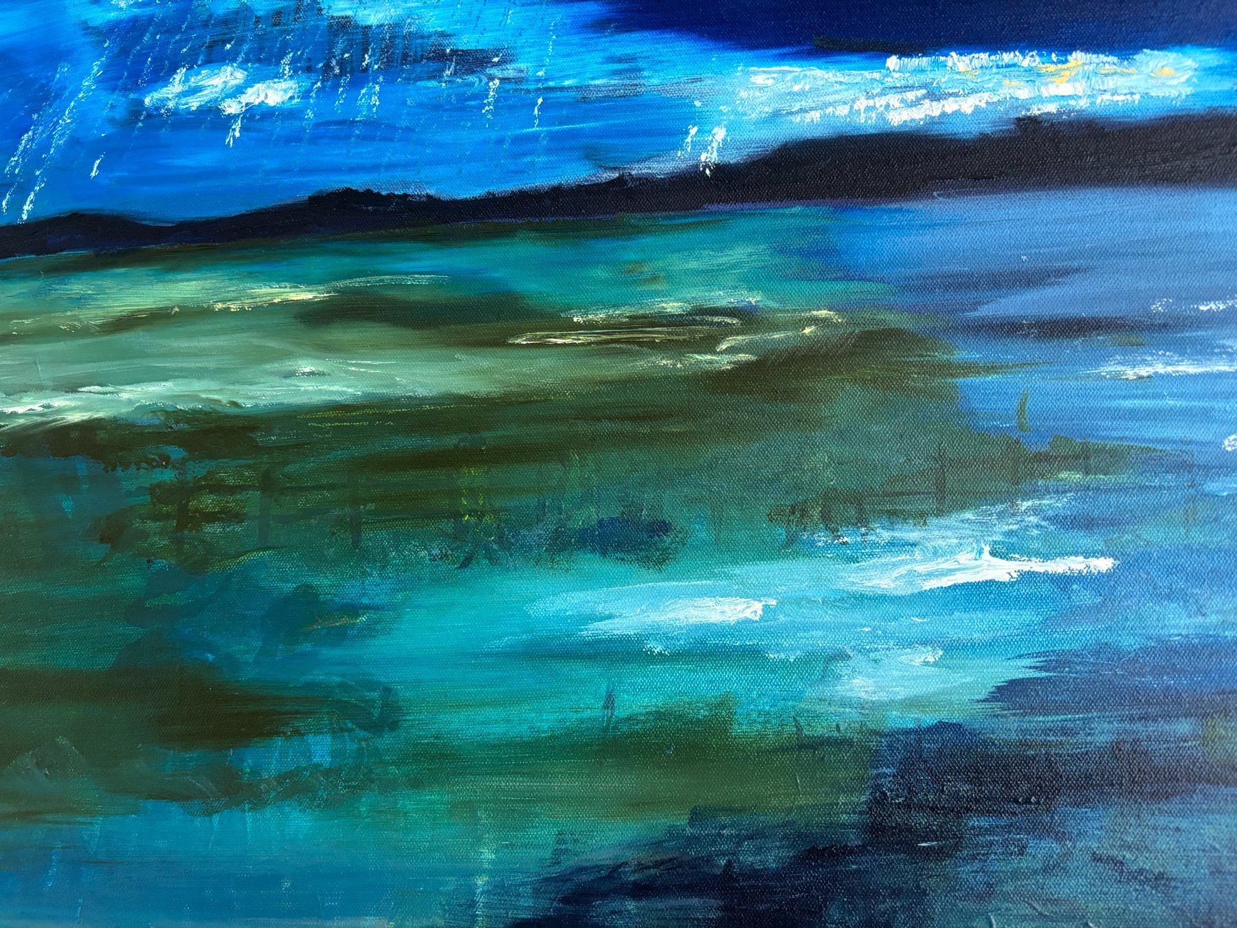 Gemälde: Ölgemälde Landschaft - abstrakt – Neu (gemäss Beschreibung) aus Cham von Felha 5