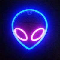 Neon LED Leuchtschrift Alien 22cm