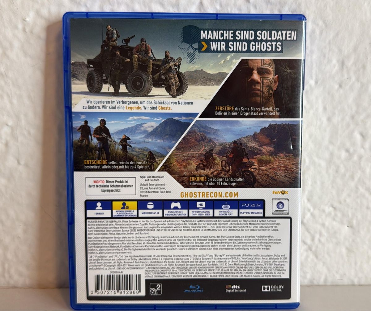 Sony Spiele: Tom Clancy's Ghost Recon Wildlands PS4/PS5 Game – Gebraucht aus Ehrendingen von bubulence 1