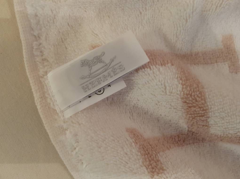 Teli da bagno: HERMES Babybadetuch "Avalon" - beige – Usato da Lausen venduto da mirip86 2