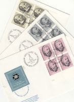 SBK 553 - 555 im 4er-Block, Sonderstempel S. 839 + Vignette