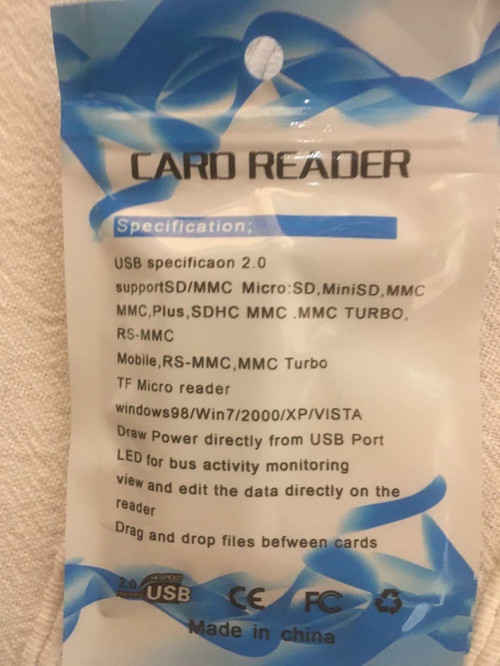 Lettori di schede: Card Reader USB 2.0 blau – Nuovo e nell'imballaggio originale da Marbach LU venduto da Hoheduene 1