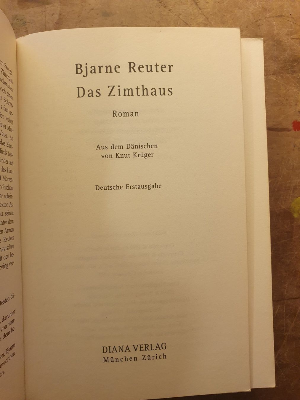 Libri: Das Zimthausw - Bjarne Reuter – Usato da Zürich venduto da dialout 2