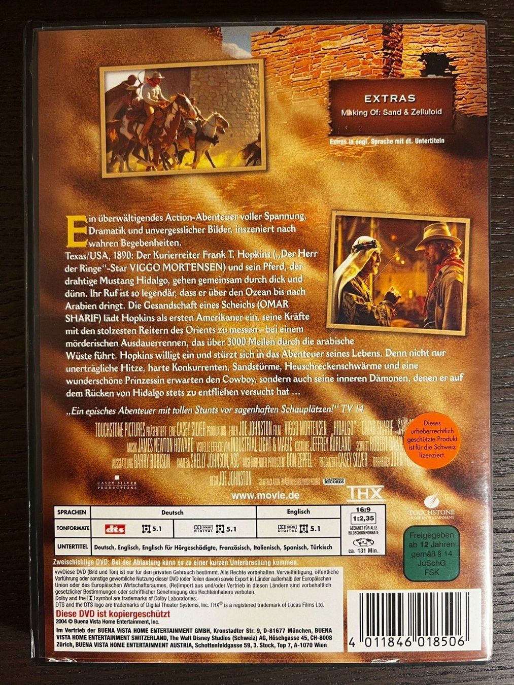 Alle DVDs: Hidalgo - 3000 Meilen zum Ruhm – Gebraucht aus Zürich von FilmFreunde 1