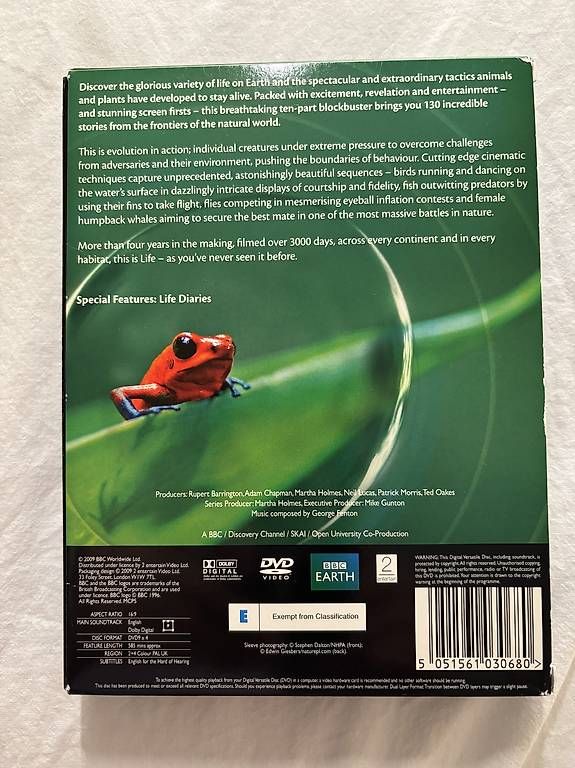 Tutti i DVDs: DVD - Life - BBC – Usato da Massagno venduto da anickc 1