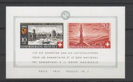 Bundesfeierblock II Pro Patria 1942 SBK Nr. B19 **