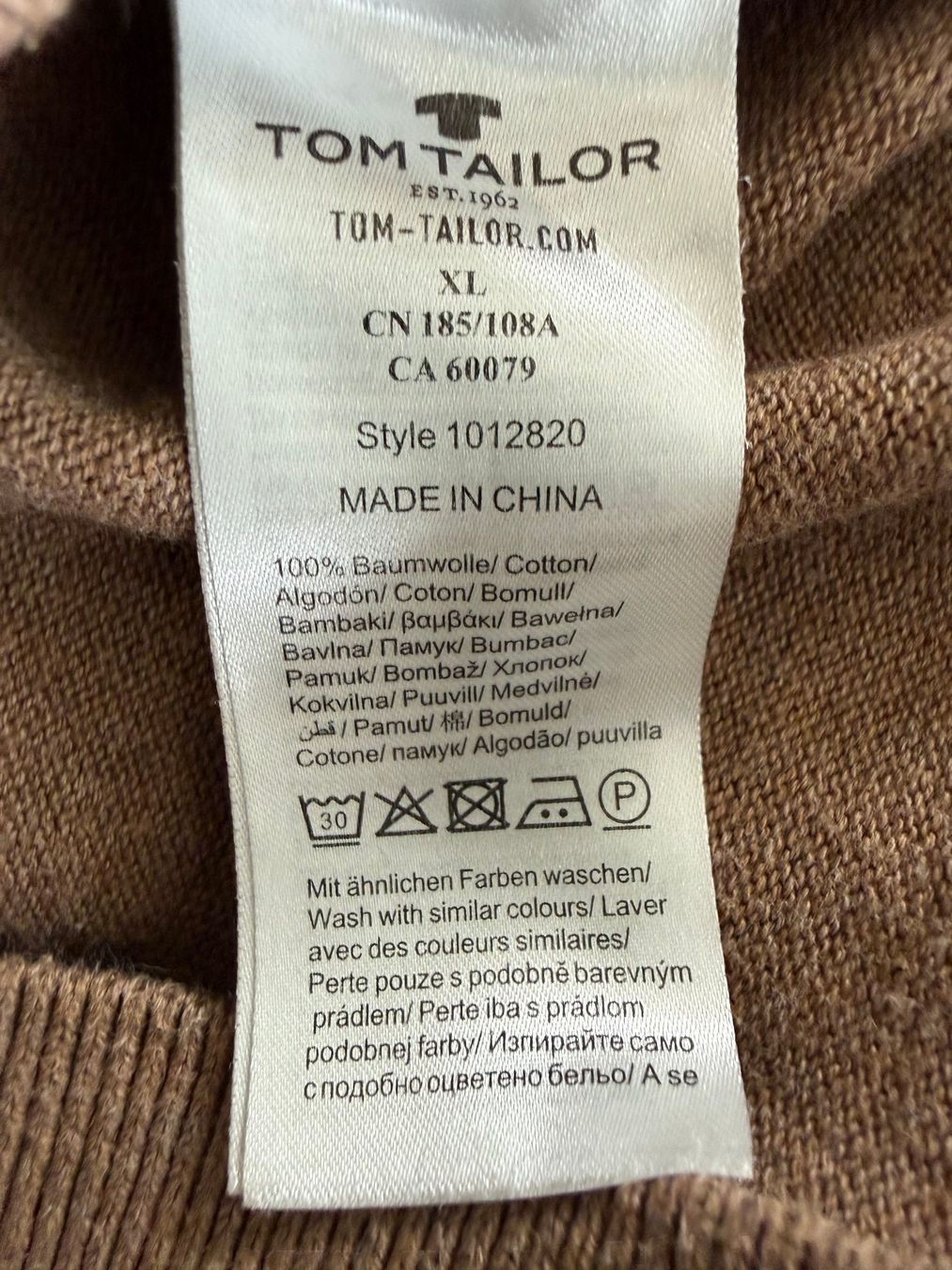 Tom Tailor Maglioni & Felpe: Tom Tailor Herren Pulllover Grösse XL Baumwolle – Usato da Kirchdorf AG venduto da coco123 3