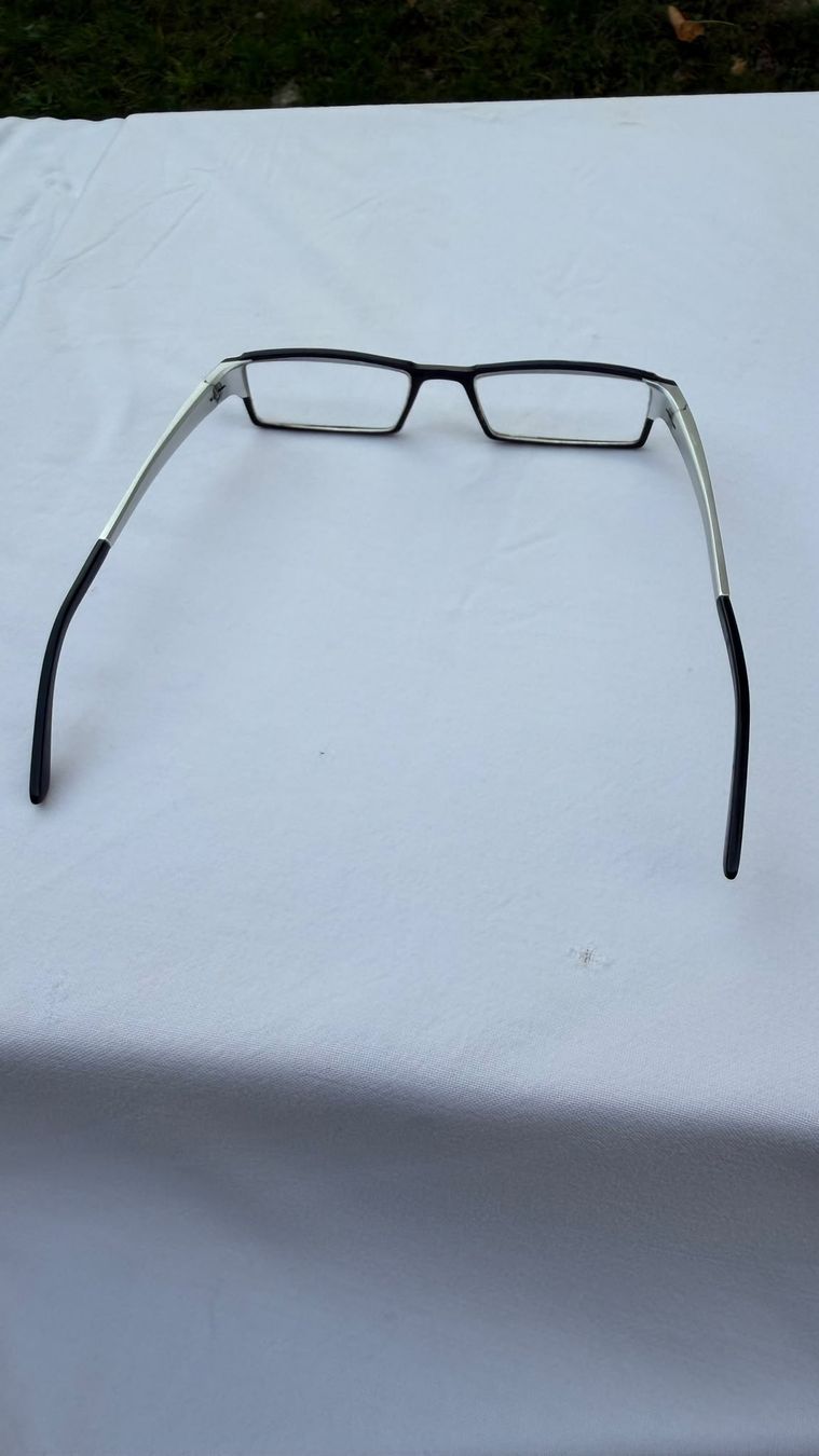Brillen & Gläser: Vintage Brille schwarz silber eckig – Gebraucht aus Krauchthal von SamsPuce 2