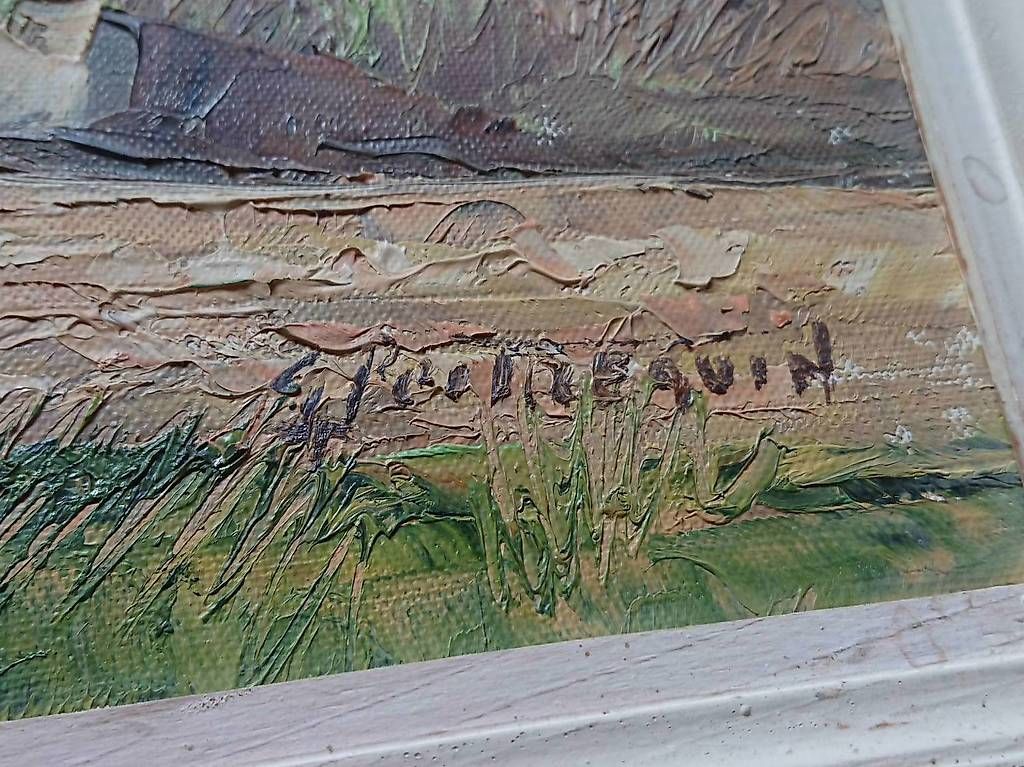 Dipinti: Gaston Robert Peitrequin Paysage d'automne – Usato da Farvagny-le-Grand venduto da LaCaverne 1
