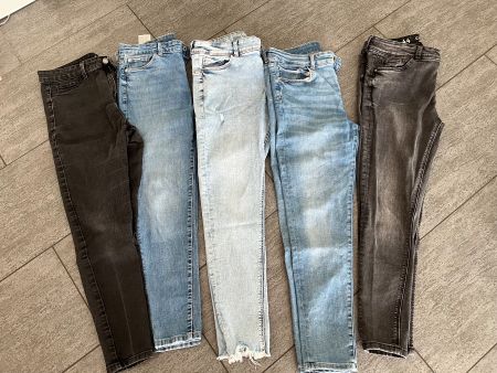 5 jeans slim strech taille mi-haute taille 44