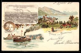 Litho Thun, Dampfer, Reklame für Hoffma