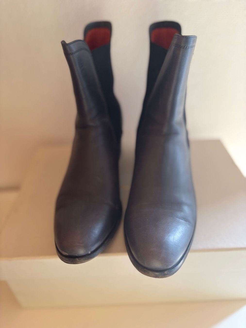 Santoni Scarpe da donna: 100% Santoni - Stiefelette Hellgrau – Usato da Weinfelden venduto da stella79 1