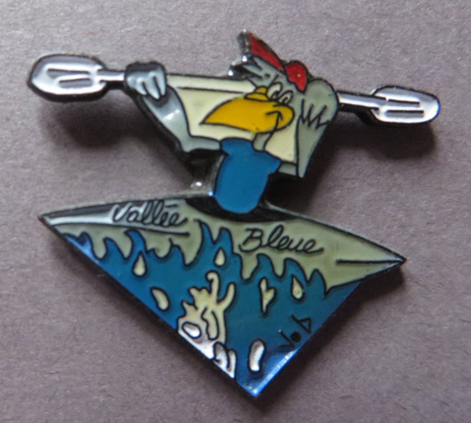 Placchette & Badge: PIN, VALLÉE BLEUE KANU VOGEL – Usato da Neuhausen venduto da luckimucki