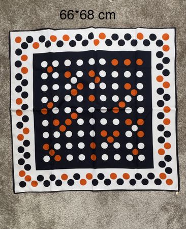 Foulard Carré Halstuch Pois 68x68
