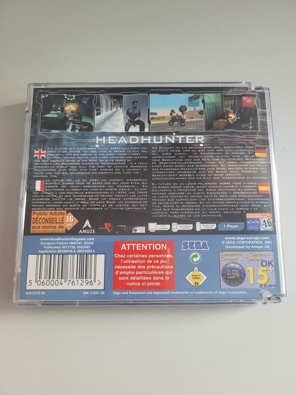 Giochi: Headhunter / Sega Dreamcast (PAL) – Usato da Uezwil venduto da -Retrogames- 4