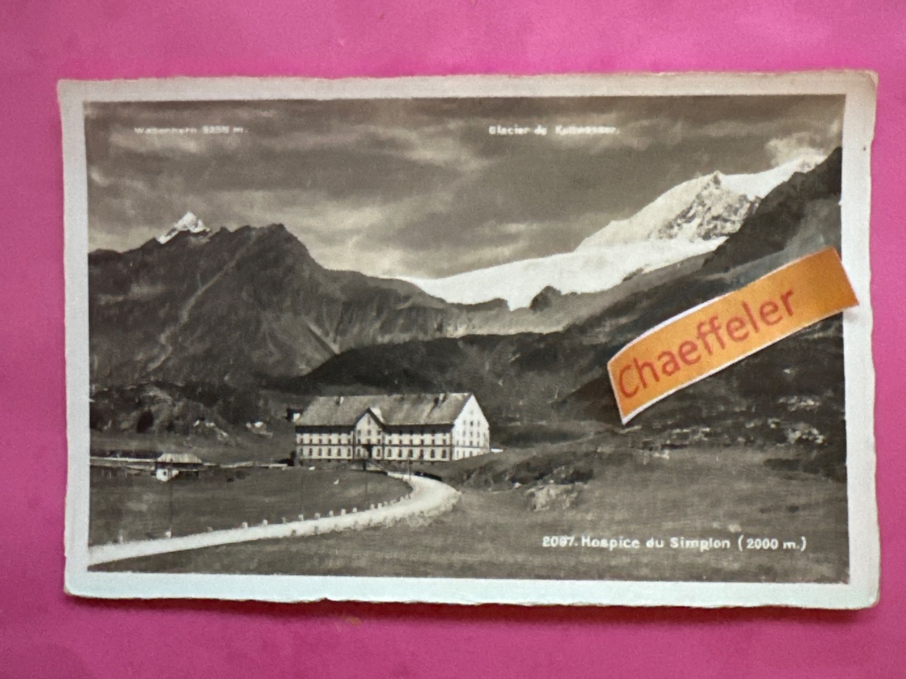 Cartoline postali: 2097 Hospice du Simolon – Usato da Zürich venduto da Chaeffeler