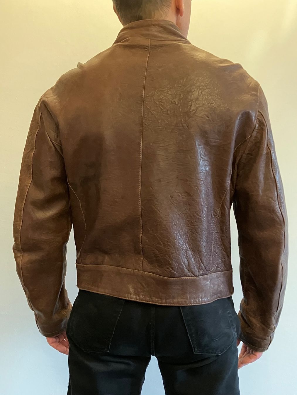 Giacche: Lederjacke braun Herren Echtleder – Usato da Winterthur venduto da Jannis01 2