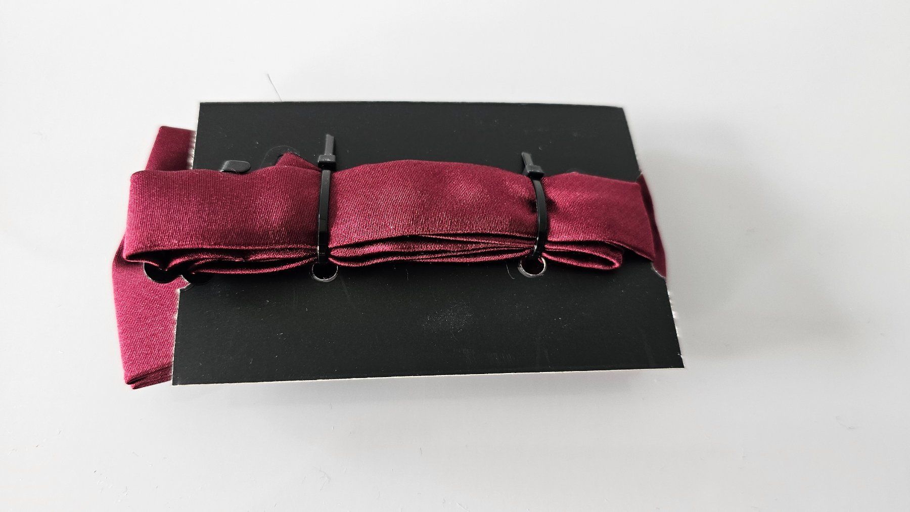 Krawatten: bordo uni satin Fliege – Neu und originalverpackt aus Fehraltorf von herrenaccessoirsking 2