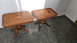2 Antiques tables avec marqueterie
