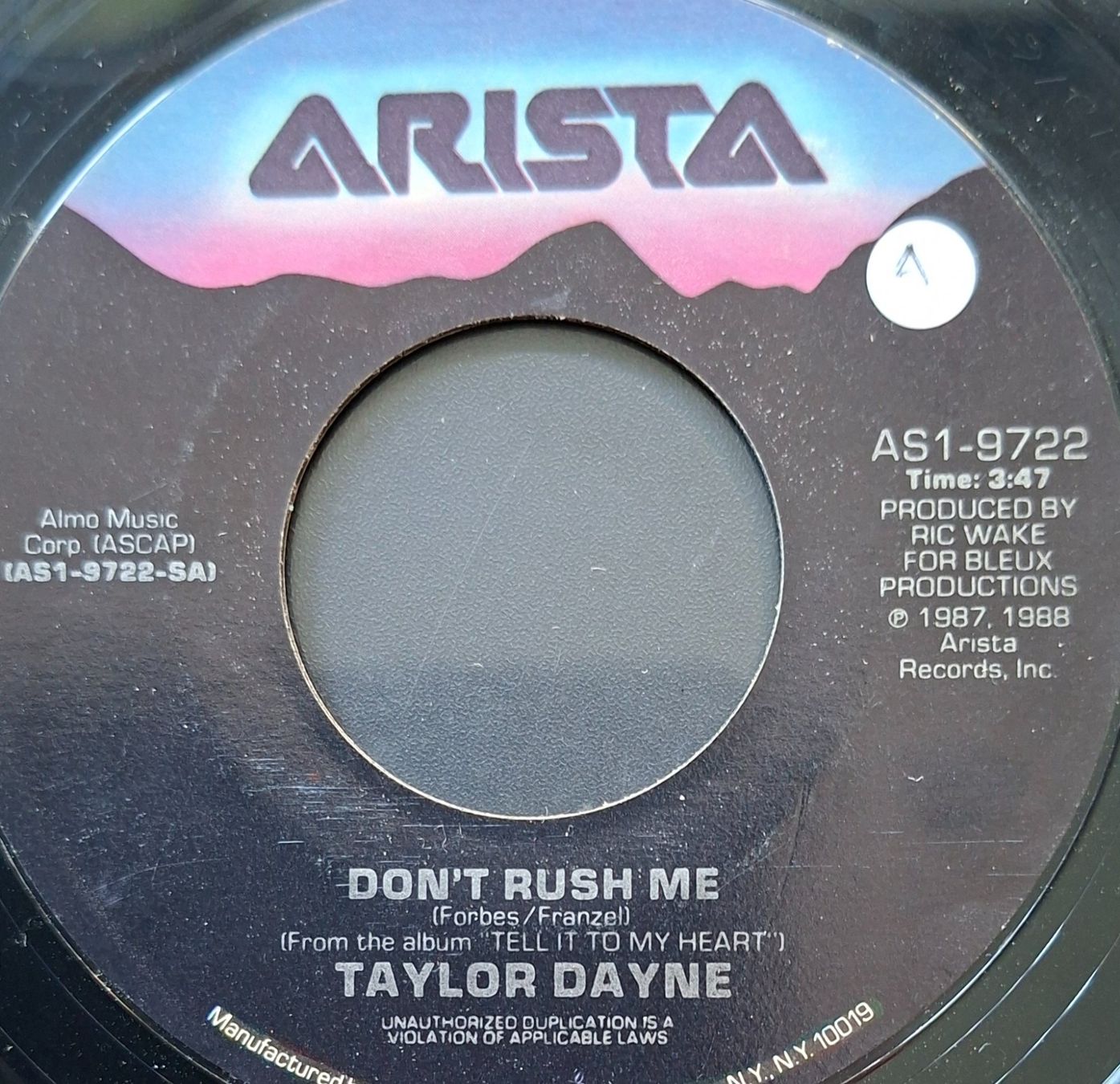 Schallplatten: Vinyl-Single Taylor Dayne - Don't Rush Me – Gebraucht aus Langenthal von Modo39