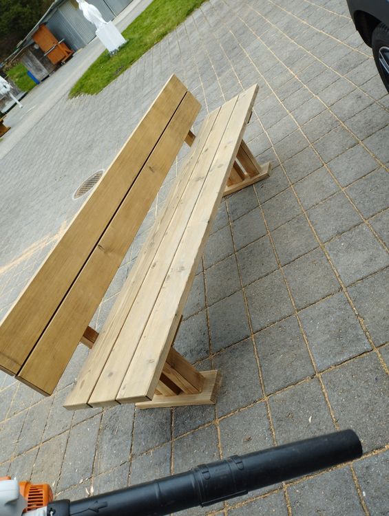 Garten Holzbank massiv Kaufen auf Ricardo