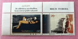 Briefmarken aus Slowenien Europa – Frieden und Freiheit 