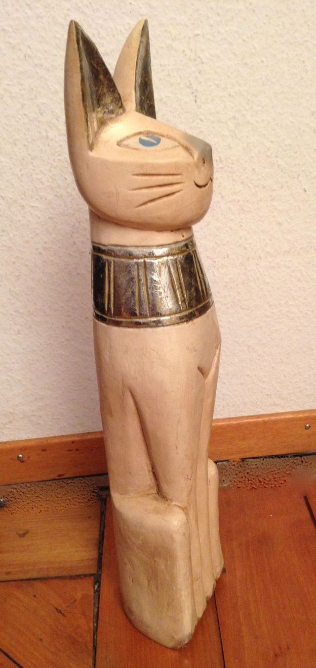 Statuette: Alte Holzkatze – Usato da Zürich venduto da loriana 3