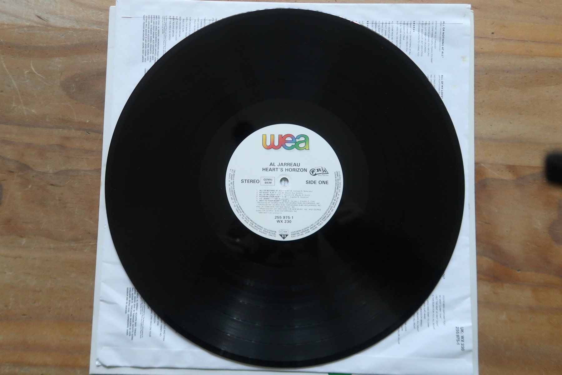 Schallplatten: AL JARREAU - HEART'S HORIZON - VINYL LP – Gebraucht aus Basel von Patiscat 3