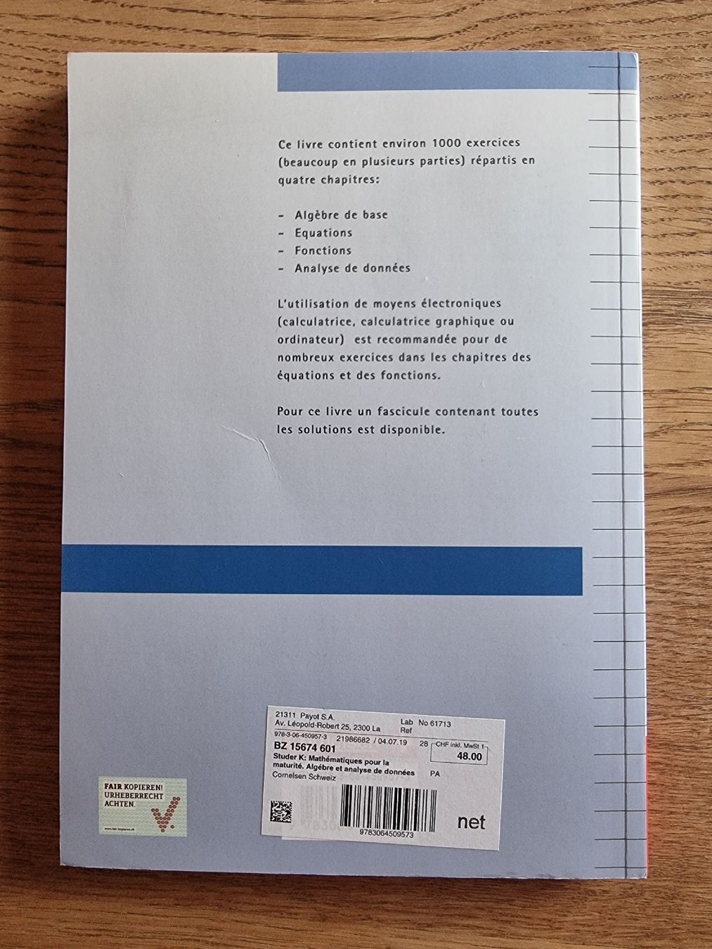 Libri: Mathématiques pour la maturité – Usato da Cerneux-Péquignot venduto da lou_g8hp 1