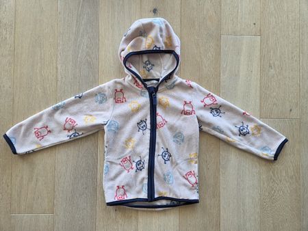 Süsse Fleece Jacke mit Kapuze, Gr.98, von Smile, gebraucht